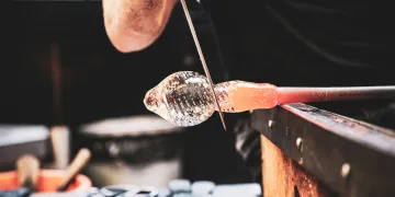 Traditional glassblowing techniques 