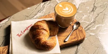 the campaner coffee and croissant